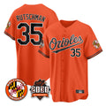 Boles B.Orioles #35 Adley Rutschman Orange 30th Anniversary of 2131 Home Game Stitched Jerseys