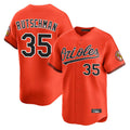Boles B.Orioles #35 Adley Rutschman Orange Limited Home Game Stitched Jerseys