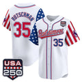 Boles B.Orioles #35 Adley Rutschman White USA 250 Independence Day Vapor Premier Limited Home Game Stitched Jerseys