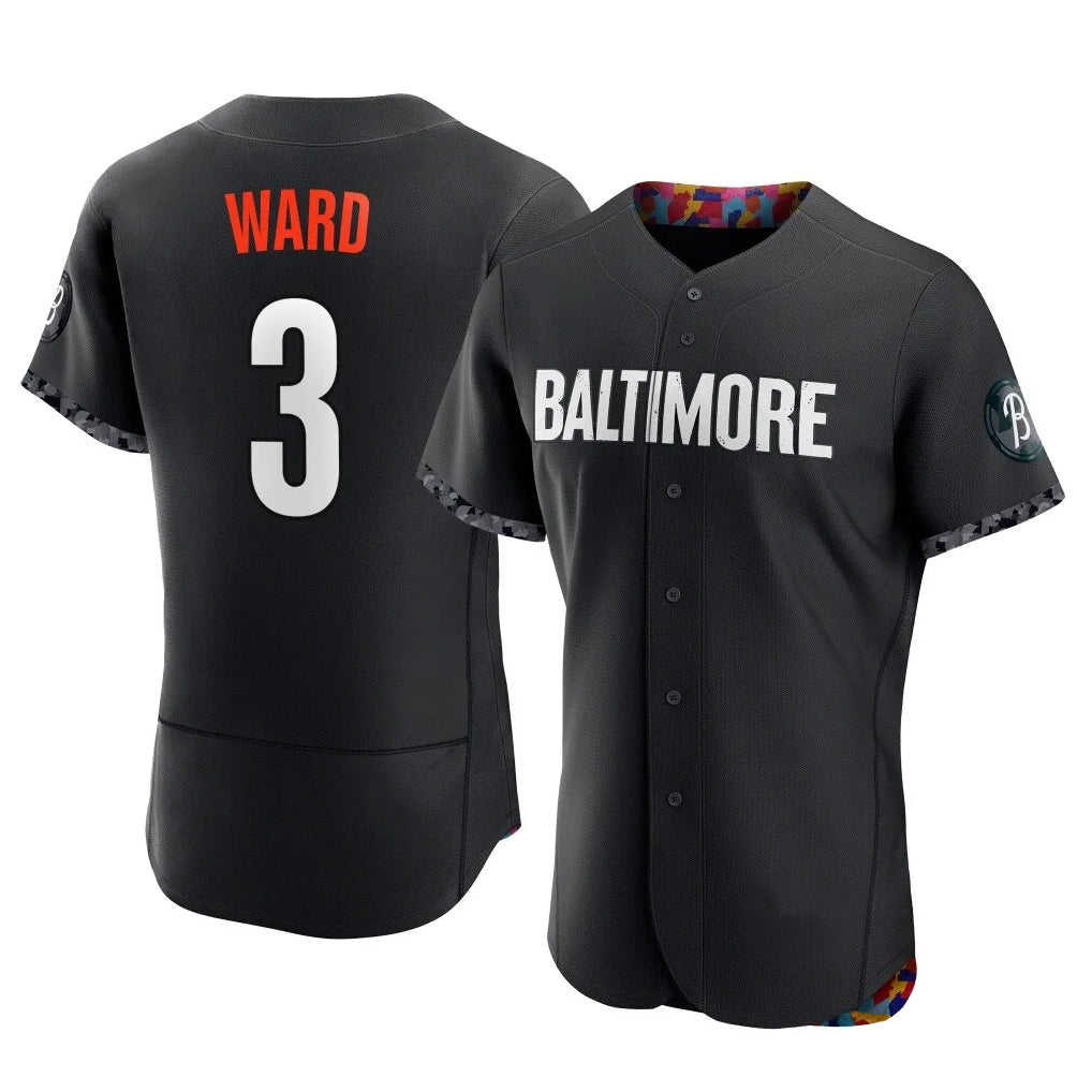 Boles B.Orioles #3 Taylor Ward Player Black City Connect Limited Elite Home Game Stitched Jerseys