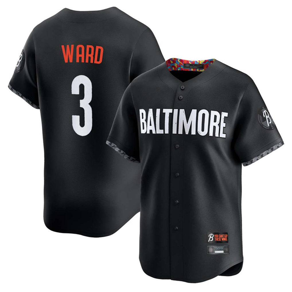 Boles B.Orioles #3 Taylor Ward Player Black City Connect Limited Home Game Stitched Jerseys