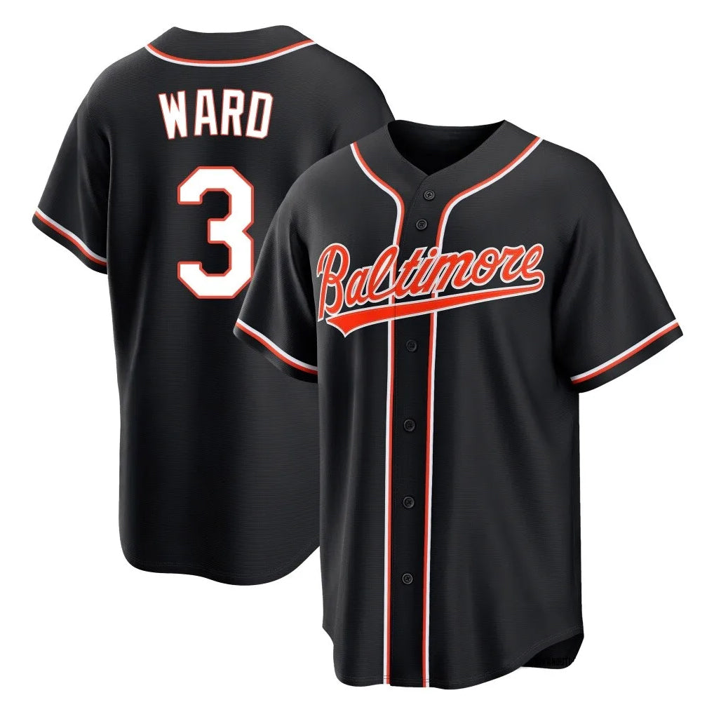 Boles B.Orioles #3 Taylor Ward Player Black Out Home Game Stitched Jerseys