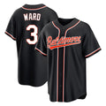 Boles B.Orioles #3 Taylor Ward Player Black Out Home Game Stitched Jerseys