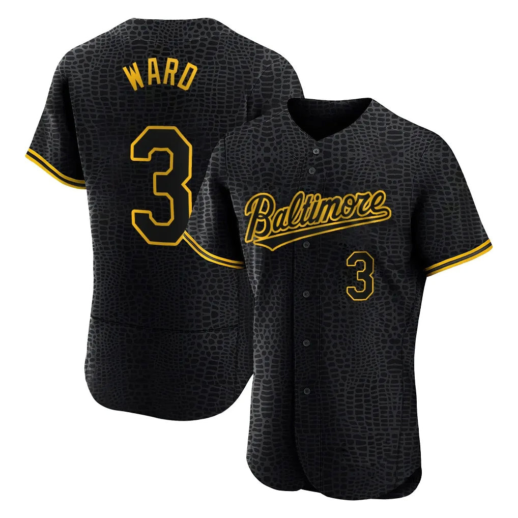 Boles B.Orioles #3 Taylor Ward Player Black Snake Skin City Limited Elite Home Stitched Jerseys