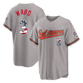 Boles B.Orioles #3 Taylor Ward Player Gray USA 250 Fourth of July Home Game Stitched Jerseys