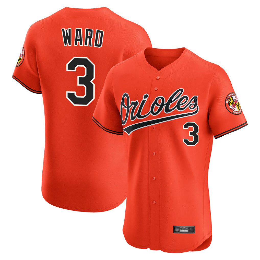 Boles B.Orioles #3 Taylor Ward Player Orange Limited Elite Home Game Stitched Jerseys