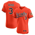 Boles B.Orioles #3 Taylor Ward Player Orange Limited Elite Home Game Stitched Jerseys