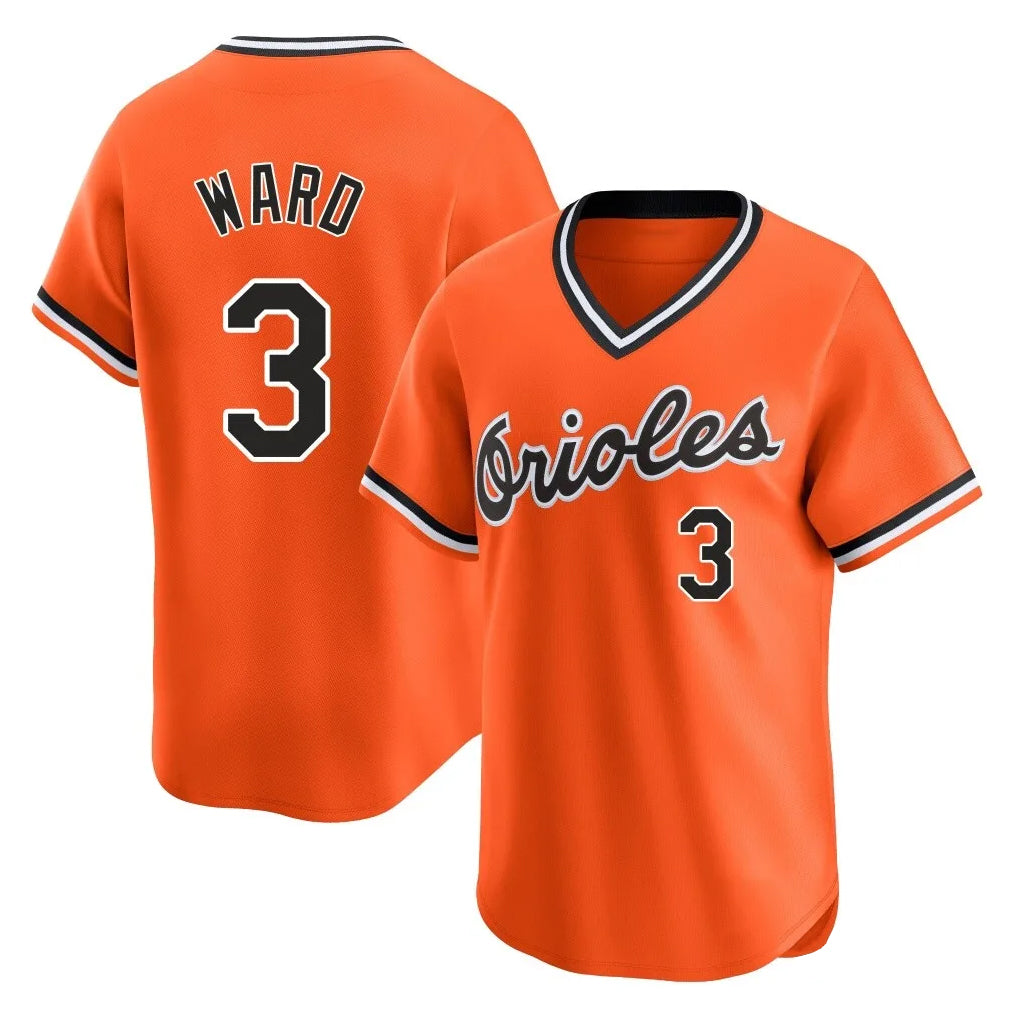 Boles B.Orioles #3 Taylor Ward Player Orange T-shirt Limited Home Game Stitched Jerseys