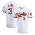 Boles B.Orioles #3 Taylor Ward Player White Limited Elite Home Game Stitched Jerseys