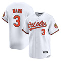Boles B.Orioles #3 Taylor Ward Player White Limited Home Game Stitched Jerseys