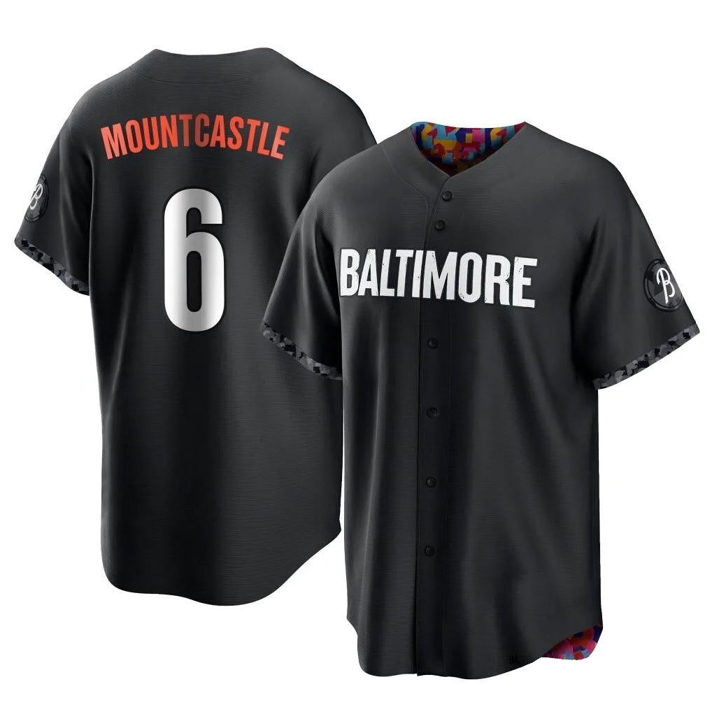 Boles B.Orioles #6 Ryan Mountcastle Player Black City Connect Home Game Stitched Jerseys