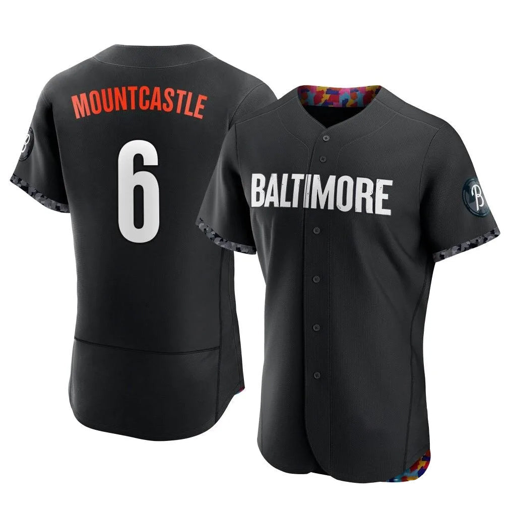 Boles B.Orioles #6 Ryan Mountcastle Player Black City Connect Limited Elite Home Game Stitched Jerseys