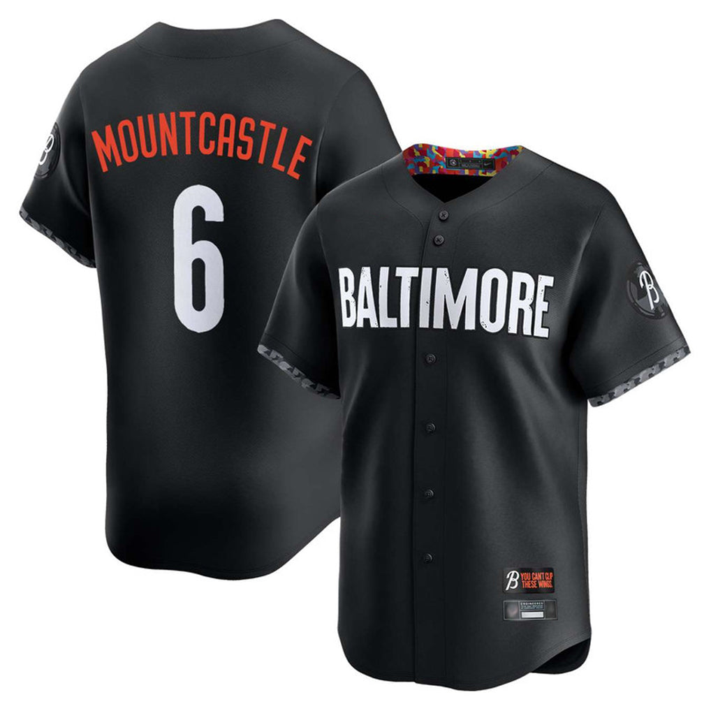Boles B.Orioles #6 Ryan Mountcastle Player Black City Connect Limited Home Game Stitched Jerseys