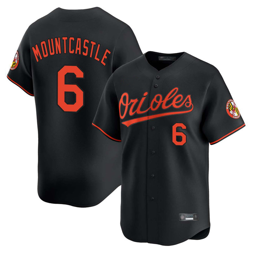 Boles B.Orioles #6 Ryan Mountcastle Player Black Limited Home Game Stitched Jerseys