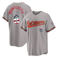 Boles B.Orioles #6 Ryan Mountcastle Player Gray USA 250 Fourth of July Home Game Stitched Jerseys