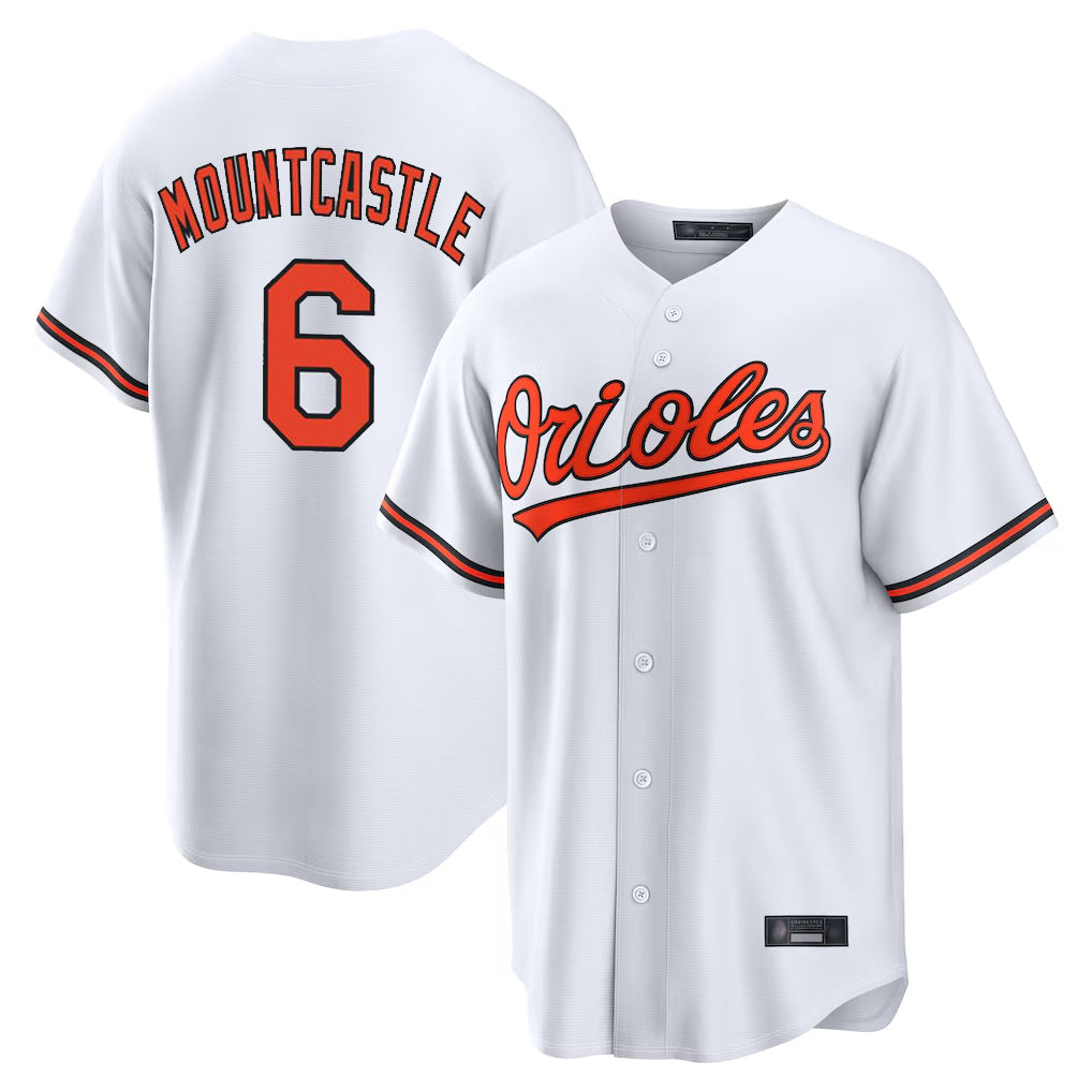 Boles B.Orioles #6 Ryan Mountcastle Player White Home Game Stitched Jerseys