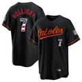 Boles B.Orioles #7 Jackson Holliday Player Black USA 250 Fourth of July Home Game Stitched Jerseys