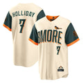 Boles B.Orioles #7 Jackson Holliday Player Cream 2026 City Connect Home Game Stitched Jerseys