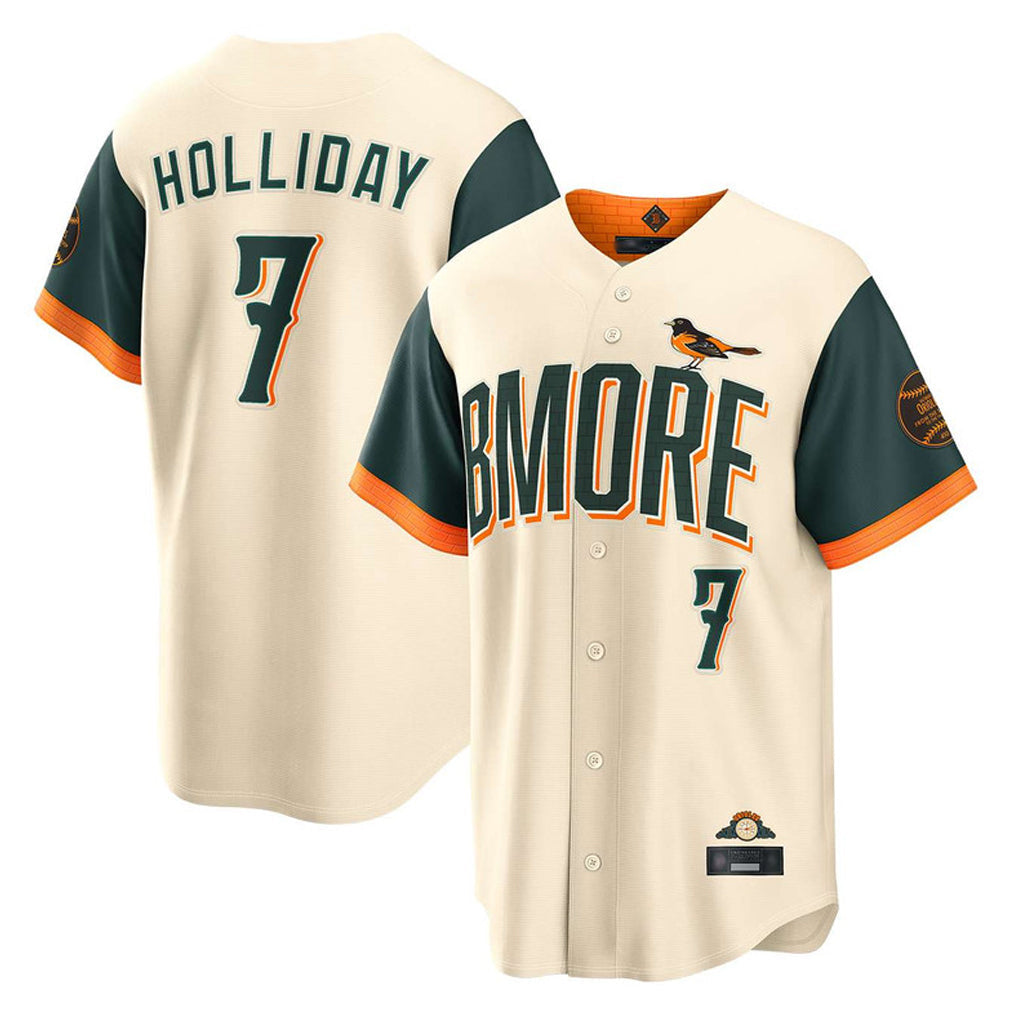 Boles B.Orioles #7 Jackson Holliday Player Cream 2026 City Connect Home Game Stitched Jerseys