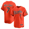 Boles B.Orioles #7 Jackson Holliday Player Orange Limited Home Game Stitched Jerseys