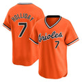 Boles B.Orioles #7 Jackson Holliday Player Orange T-shirt Limited Home Game Stitched Jerseys
