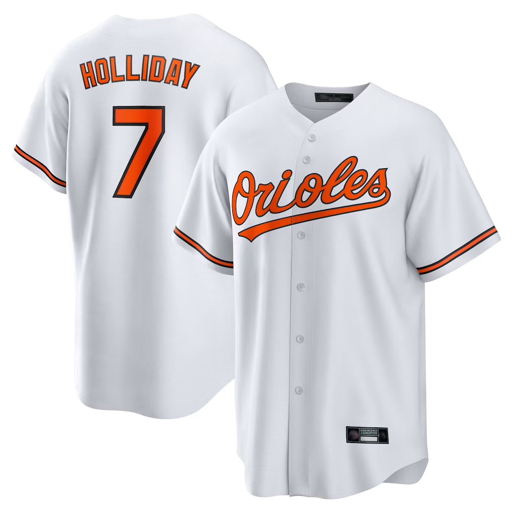 Boles B.Orioles #7 Jackson Holliday Player White Home Game Stitched Jerseys