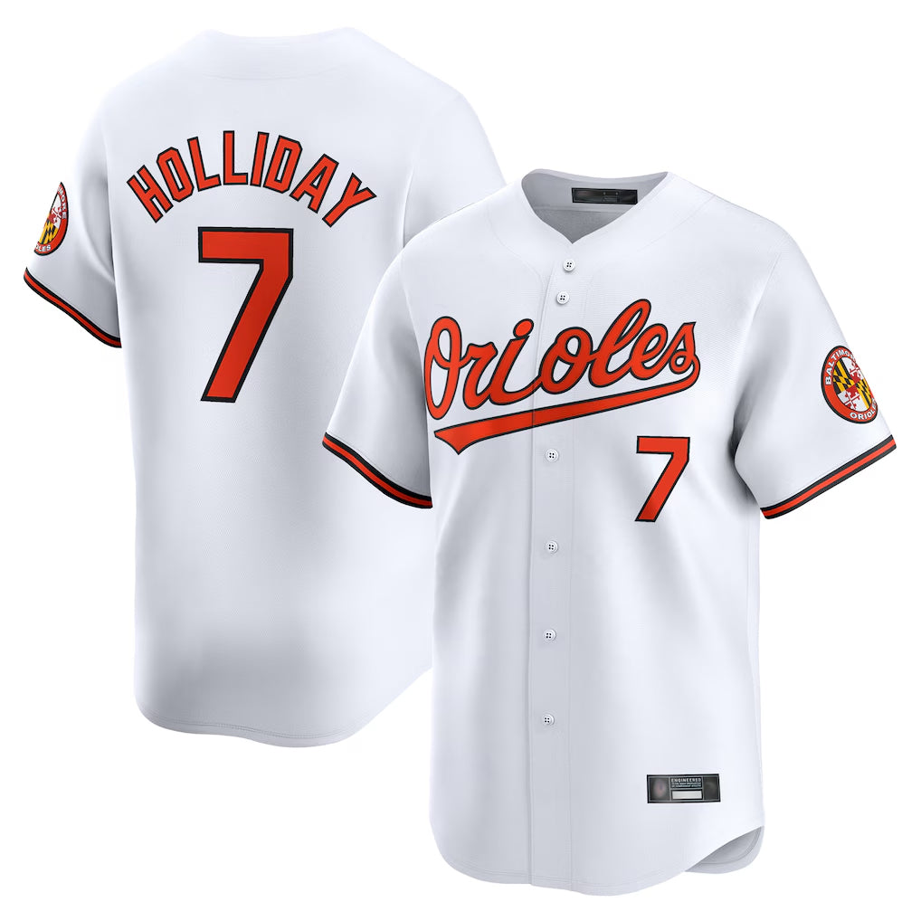 Boles B.Orioles #7 Jackson Holliday Player White Limited Home Game Stitched Jerseys
