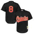 Boles B.Orioles #8 Cal Ripken Player Black Mitchell & Ness 1997 Cooperstown Mesh Game Stitched Jerseys