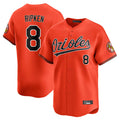 Boles B.Orioles #8 Cal Ripken Player Orange Limited Home Game Stitched Jerseys