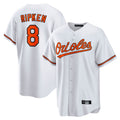 Boles B.Orioles #8 Cal Ripken Player White Home Game Stitched Jerseys