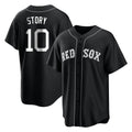 Boles B.Red Sox #10 Trevor Story Player Black Home Game Stitched Jerseys