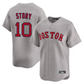 Boles B.Red Sox #10 Trevor Story Player Gray Road Limited Home Game Stitched Jerseys