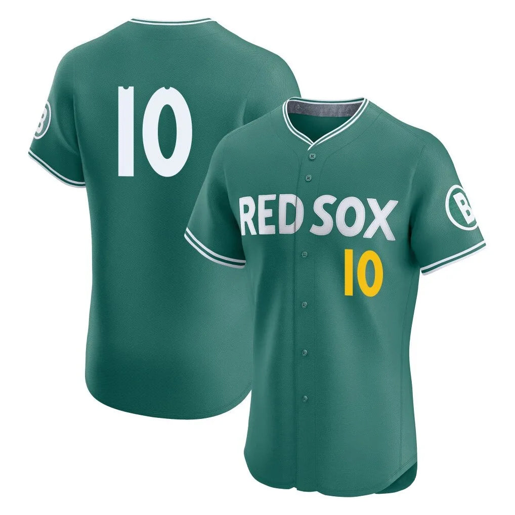 Boles B.Red Sox #10 Trevor Story Player Green City Connect Limited Elite Home Game Stitched Jerseys