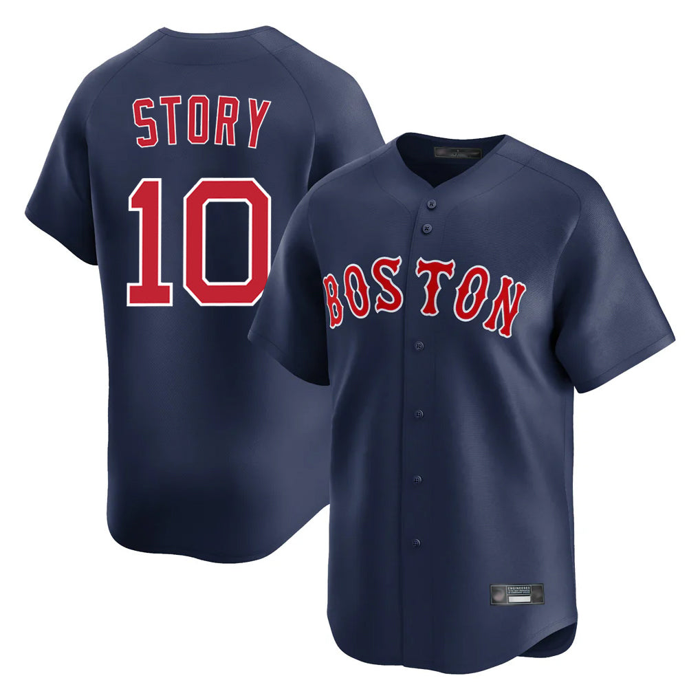 Boles B.Red Sox #10 Trevor Story Player Navy Limited Home Game Stitched Jerseys