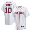 Boles B.Red Sox #10 Trevor Story Player White Home Game Stitched Jerseys