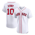 Boles B.Red Sox #10 Trevor Story Player White Limited Elite Home Game Stitched Jerseys