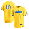Boles B.Red Sox #10 Trevor Story Player Yellow Limited Home Game Stitched Jerseys