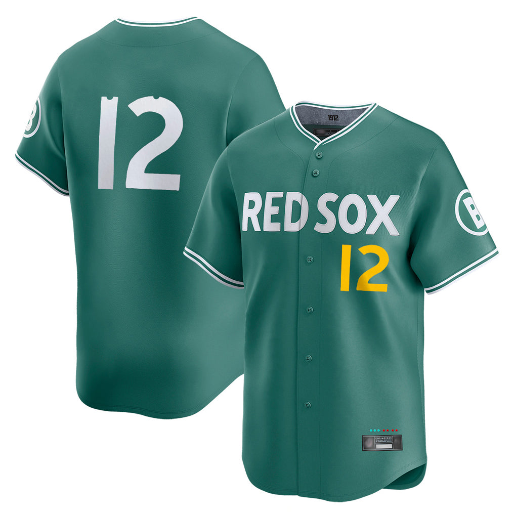 Boles B.Red Sox #12 Connor Wong Player Green City Connect Limited Home Game Stitched Jerseys