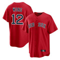 Boles B.Red Sox #12 Connor Wong Player Red Home Game Stitched Jerseys
