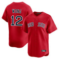 Boles B.Red Sox #12 Connor Wong Player Red Limited Home Game Stitched Jerseys