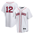 Boles B.Red Sox #12 Connor Wong Player White Home Game Stitched Jerseys