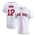 Boles B.Red Sox #12 Connor Wong Player White Limited Elite Home Game Stitched Jerseys
