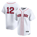 Boles B.Red Sox #12 Connor Wong Player White Limited Home Game Stitched Jerseys