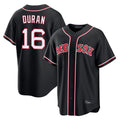 Boles B.Red Sox #16 Jarren Duran Player Black Out Home Game Stitched Jerseys