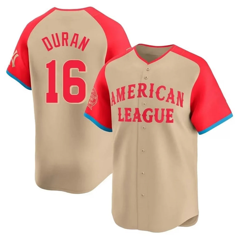 Boles B.Red Sox #16 Jarren Duran Player Cream All-Star Short-Sleeved Home Game Stitched Jerseys