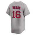 Boles B.Red Sox #16 Jarren Duran Player Gray Road Limited Home Game Stitched Jerseys