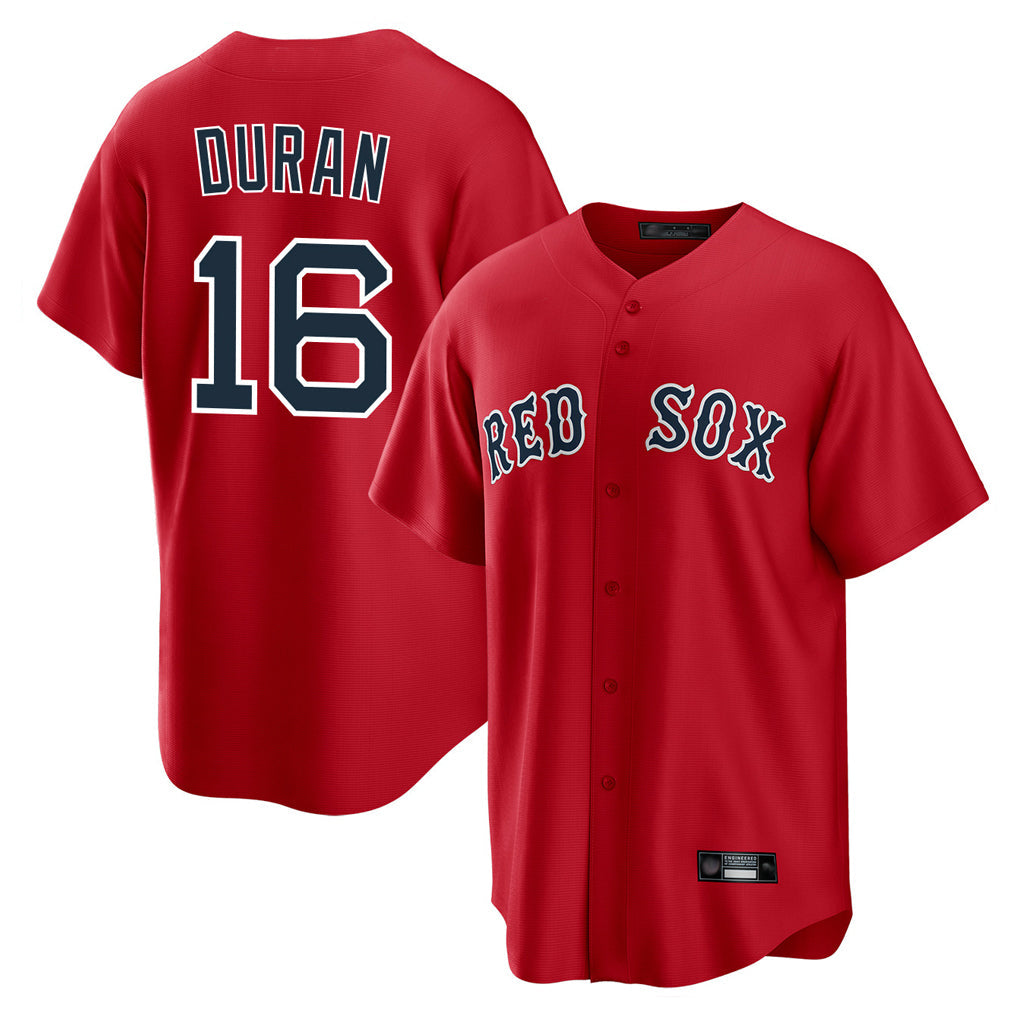 Boles B.Red Sox #16 Jarren Duran Player Red Home Game Stitched Jersey