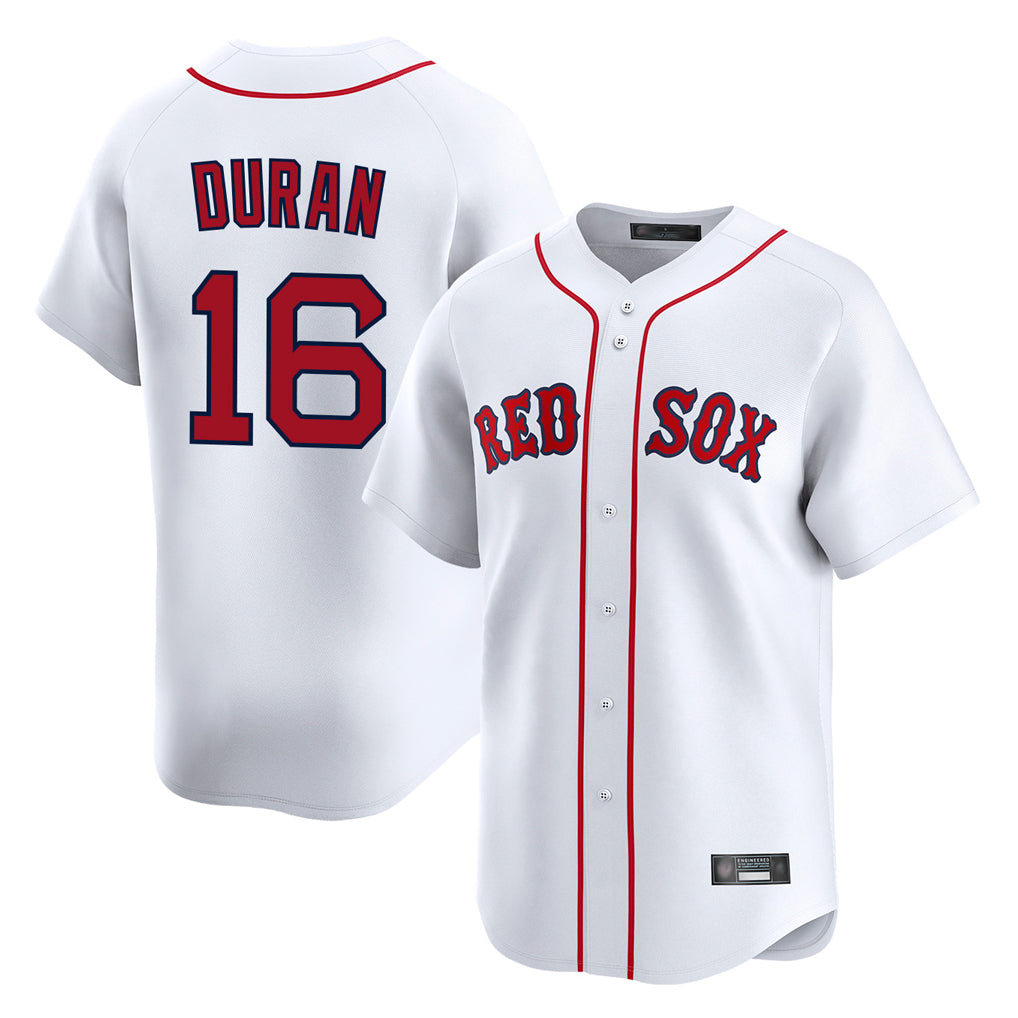 Boles B.Red Sox #16 Jarren Duran Player White Limited Home Game Stitched Jersey