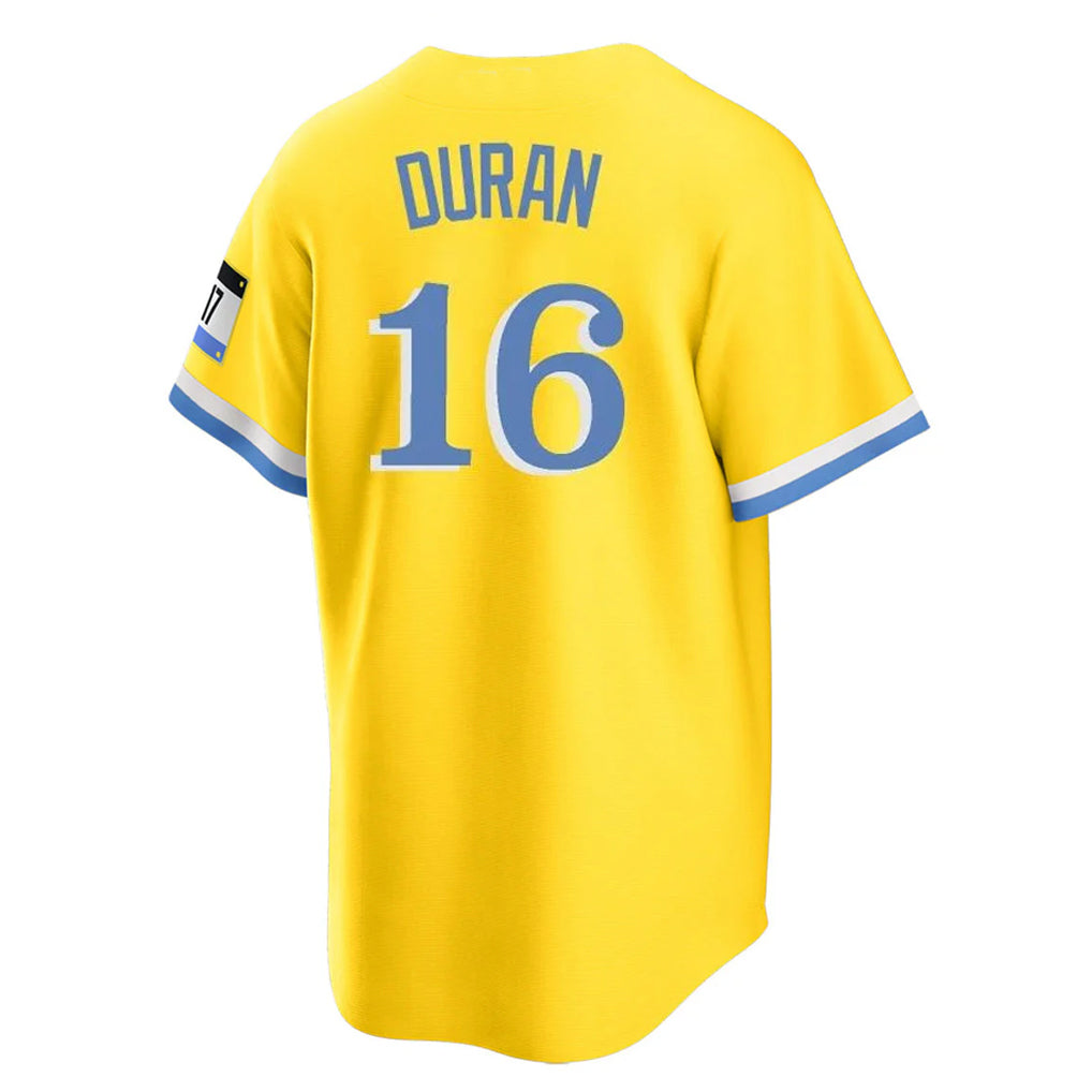 Boles B.Red Sox #16 Jarren Duran Player Yellow Home Game Stitched Jerseys