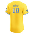 Boles B.Red Sox #16 Jarren Duran Player Yellow Limited Elite Home Game Stitched Jerseys